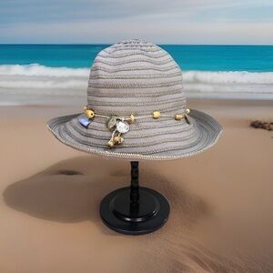 Wallaroo Hat Company Retired Ellie Taunt Tan Packable Sun Hat O/S Adjustable